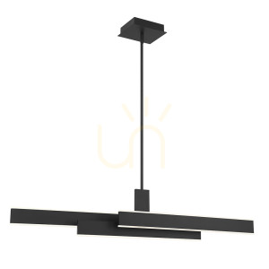 Lampa wyspowa CAMENO - Matowa czerń QUINTIESSE