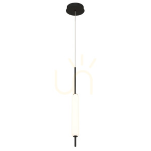 Lampa wisząca CUMBERLAND - 1 źródło światła - Matowa czerń QUINTIESSE