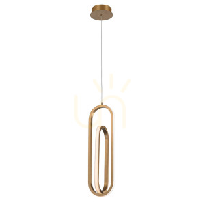 Lampa wisząca DEMARK - Szczotkowane złoto QUINTIESSE