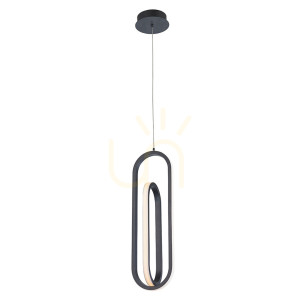 Lampa wisząca DEMARK - Matowa czerń QUINTIESSE