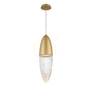 Lampa wisząca ECROU - Szczotkowane złoto QUINTIESSE