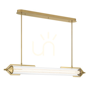 Lampa wyspowa ESPADA - Szczotkowane złoto QUINTIESSE