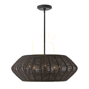 Lampa wisząca LUCA - 5 źródeł światła - Czarny QUINTIESSE