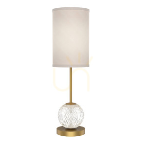 Średnia lampa stołowa LED MARNI - Naturalny mosiądz QUINTIESSE