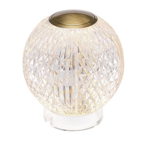 Mała lampa stołowa LED MARNI - Naturalny mosiądz QUINTIESSE