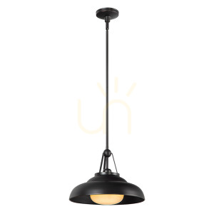 Lampa wisząca PALMETTO - 1 źródło światła - Miejski brąz QUINTIESSE