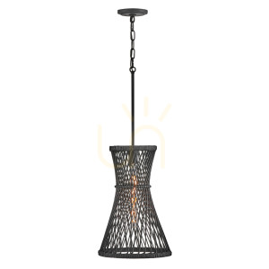 Lampa wisząca TWYLA - 1 źródło światła - Czarny QUINTIESSE