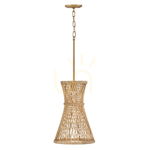 Lampa wisząca TWYLA - 1 źródło światła - Oksydowane złoto QUINTIESSE