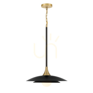 Lampa wisząca WELSH - Matowa czerń QUINTIESSE