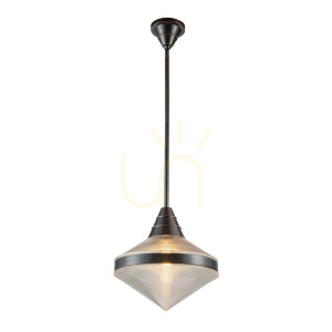 Lampa wisząca WILLARD - 1 źródło światła - Miejski brąz QUINTIESSE