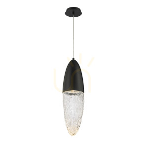 Lampa wisząca ECROU - Matowa czerń QUINTIESSE