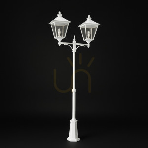 Latarnia ogrodowa LONDON IP54 2x E27 482WH Biały - premium NORLYS