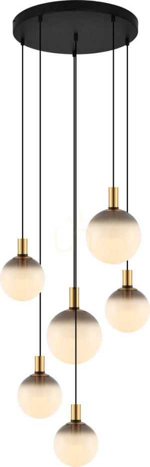 Lampa wisząca Zuma Line NUA DU31774/6L Czarny 6xE27