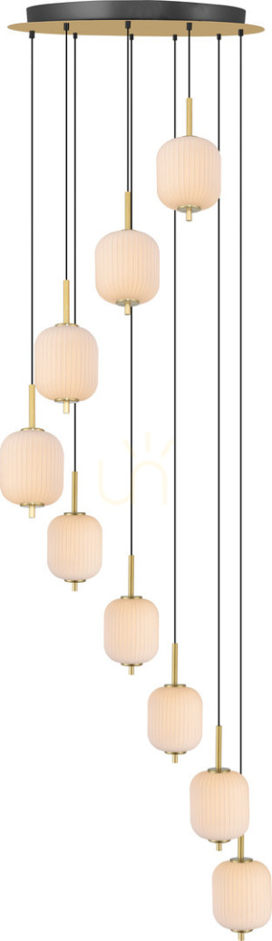Lampa wisząca Zuma Line AKARI DU31288/55W Złoty 1xLED