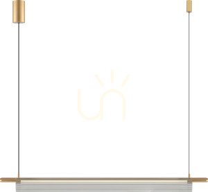 Lampa wisząca Zuma Line ARCUS DU31835/14W Złoty 1xLED