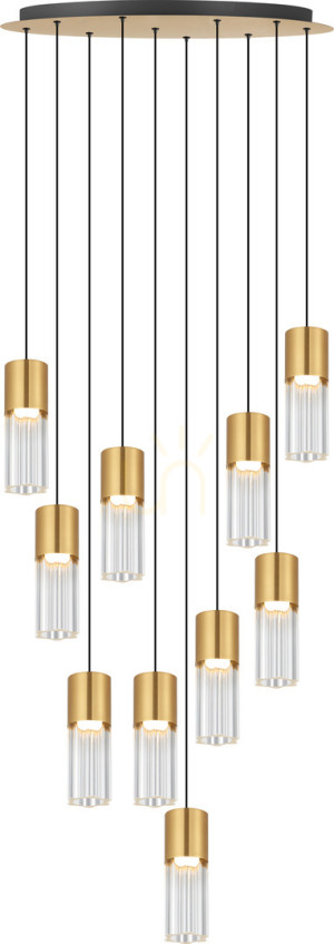 Lampa wisząca Zuma Line IGGLY DU31909A/50W Czarny 1xLED