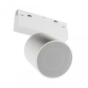 Biały głośnik Bluetooth 5.4 do szynoprzewodu magnetycznego 48V