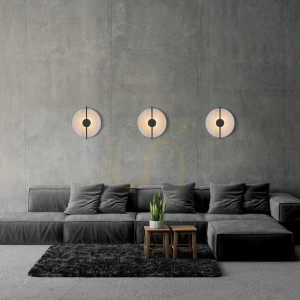 Kinkiet LED Zambelis 13W 3000K czarny biały mat 38 cm