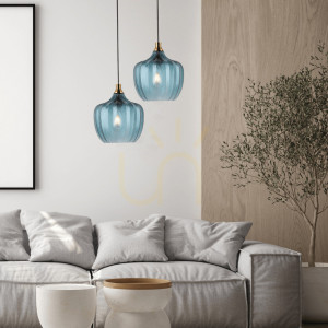Lampa wisząca szklana 1xe27 MAX 40W ZAMBELIS