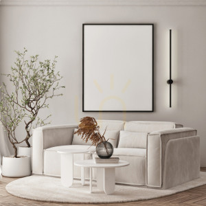Kinkiet LED Zambelis Palumin czarny mat 20W 3000K czarny biały opal