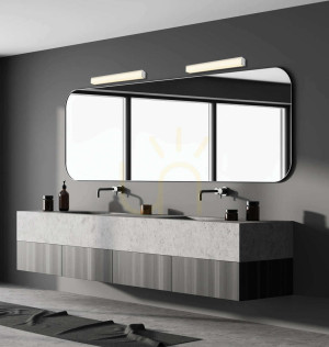 Lampa łazienkowa 16W 3000k aluminium - akryl - metal chrom ZAMBELIS