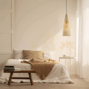 Bambusowa lampa wisząca Light Natural ZAMBELIS