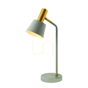 Lampa stołowa E14 MAX 25W Żelazo Szaro-złoty Przełącznik ON OFF ZAMBELIS