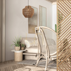 Lampa wisząca E27 MAX 40W Paper Rope ZAMBELIS