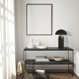 Lampa stołowa 2xe27 MAX 40W ceramiczna czarna ZAMBELIS