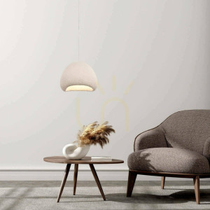 Lampa wisząca Lampa E27 MAX 15W Włókno szklane ZAMBELIS