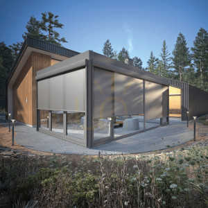 Słupek oświetleniowy zewnętrzny LED 12W grafitowy ZAMBELIS.