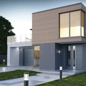 Słupek oświetleniowy zewnętrzny 10W grafitowy ZAMBELIS.