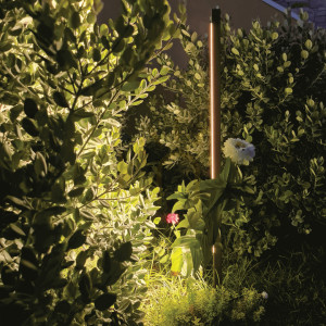 Zewnętrzna lampa kolczasta 15W ciemnobrązowa ZAMBELIS