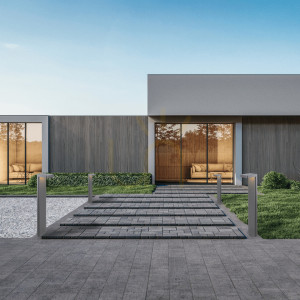 Słupek oświetleniowy zewnętrzny LED 7W grafitowy ZAMBELIS