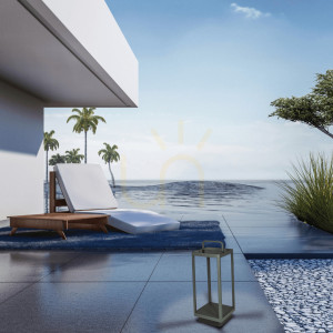 Przenośna lampa zewnętrzna z baterią słoneczną 3W grafit ZAMBELIS.