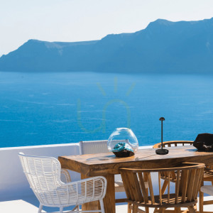 Zewnętrzna przenośna lampa stołowa LED 2W czarna ZAMBELIS