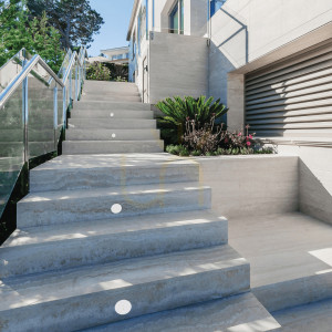 Zewnętrzna lampa schodowa LED 3W 3000k biała aluminiowa ZAMBELIS