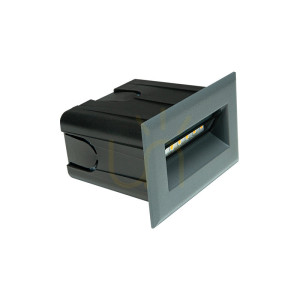 Lampka schodowa zewnętrzna LED 3W 3000k aluminium grafit ZAMBELIS