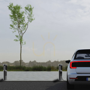 Lampa podłogowa zewnętrzna LED 7W 3000k aluminium grafit ZAMBELIS