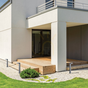 Lampa podłogowa zewnętrzna LED 13W 3000k aluminium grafit ZAMBELIS