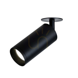 Spot sufitowy wpuszczany LED 9W czarny ZAMBELIS