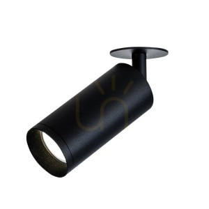 Spot sufitowy wpuszczany LED 9W czarny ZAMBELIS