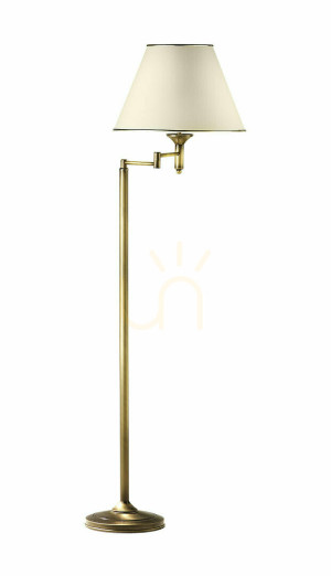 Lampa Podłogowa CLASSIC Mosiądz 1xE27/15W