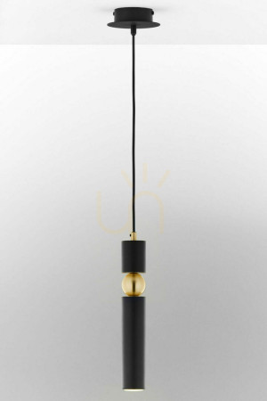 Lampa Wisząca ALAS Złoty 1xG10/14W
