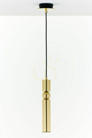 Lampa Wisząca ALAS Złoty 1xG10/14W