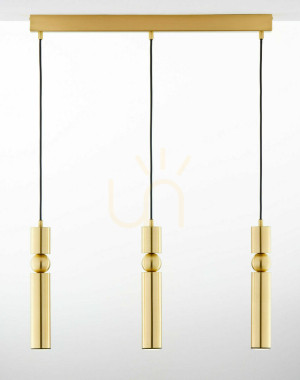 Lampa Wisząca ALAS Złoty 3xG10/14W