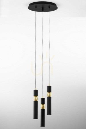 Lampa Wisząca ALAS Złoty 3xG10/14W
