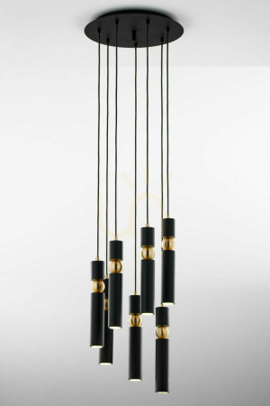 Lampa Wisząca ALAS Złoty 7xG10/14W