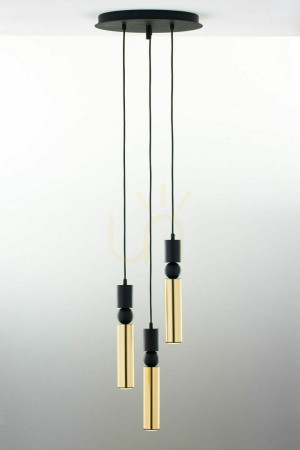 Lampa Wisząca ALAS Złoty 3xG10/14W