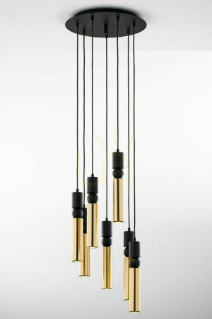 Lampa Wisząca ALAS Złoty 7xG10/14W